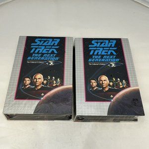 2 New 1991 Star Trek Next Generation Collector’s Edition VHS Tapes 8475 8188